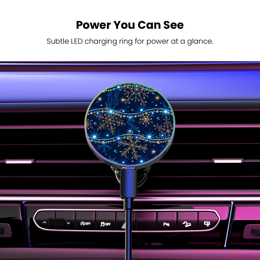 MyBat Design Lab Magnetic Wireless Charging Vent Mount - Black - Snowflake Twinkle - MCGWIRC21BK-285-8.jpg