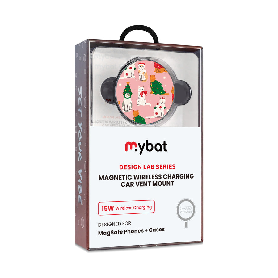 MyBat Design Lab Magnetic Wireless Charging Vent Mount - Black - Meowy Christmas - MCGWIRC21BK-286-10.jpg