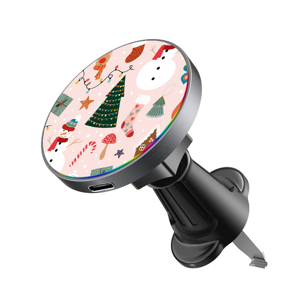 MyBat Design Lab Magnetic Wireless Charging Vent Mount - Black - Holly Jolly Time - MCGWIRC21BK-288-2.jpg