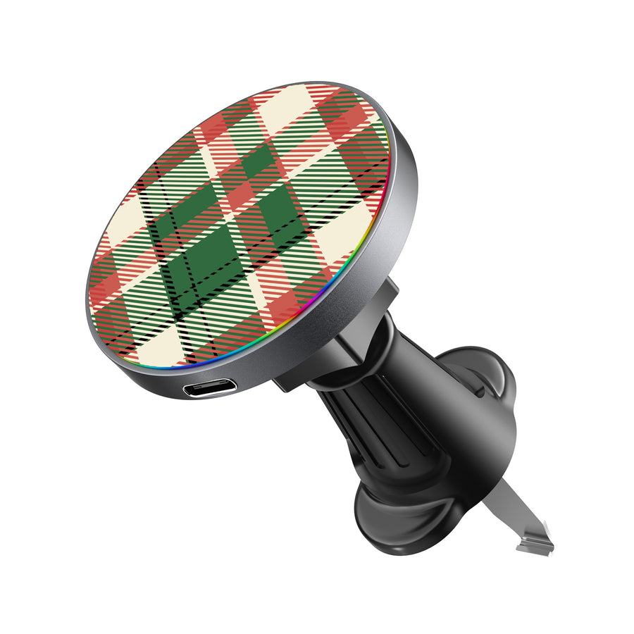 MyBat Design Lab Magnetic Wireless Charging Vent Mount - Black - Rustic Plaid - MCGWIRC21BK-293-2.jpg