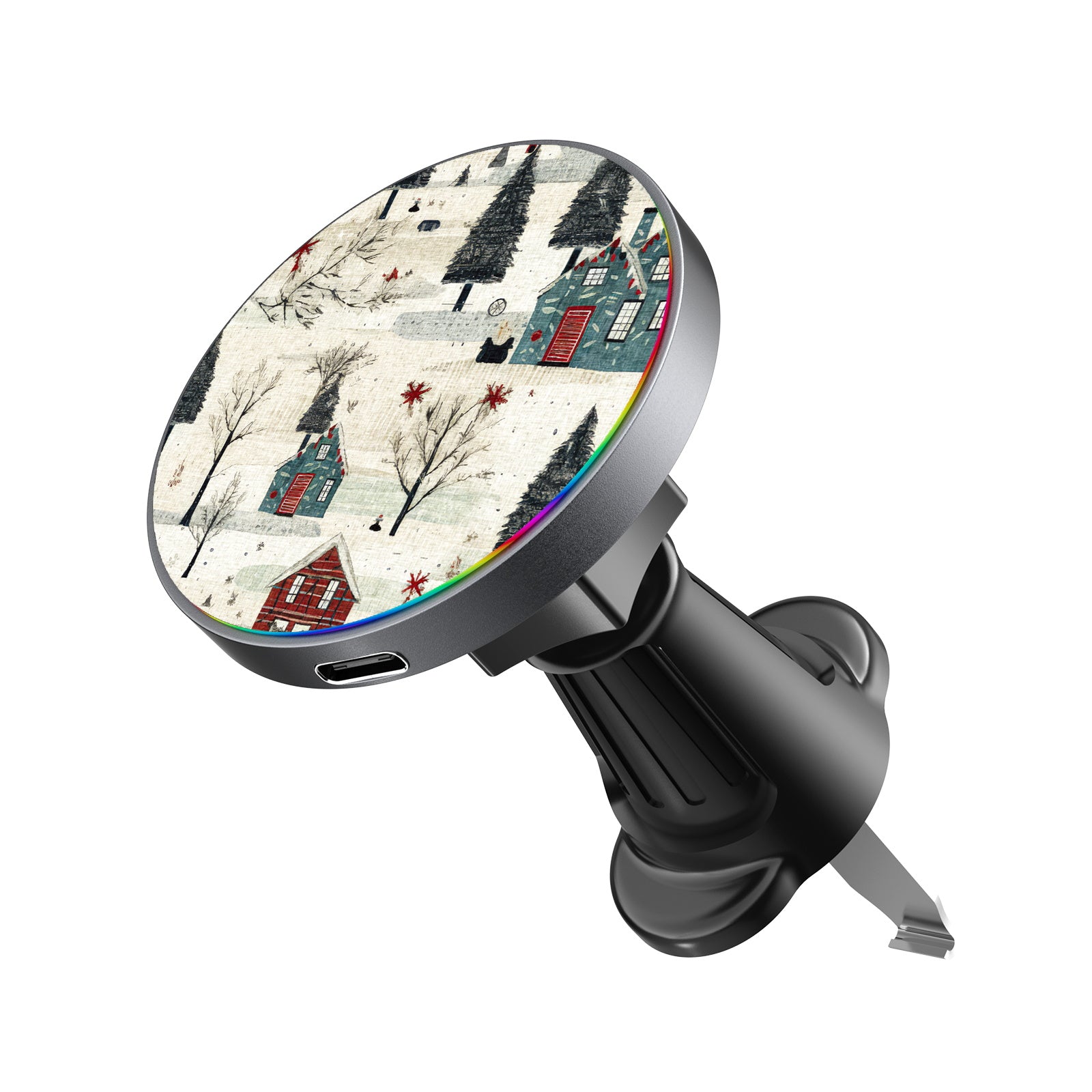 MyBat Design Lab Magnetic Wireless Charging Vent Mount - Black - Charming Cottages - MCGWIRC21BK-294-2.jpg