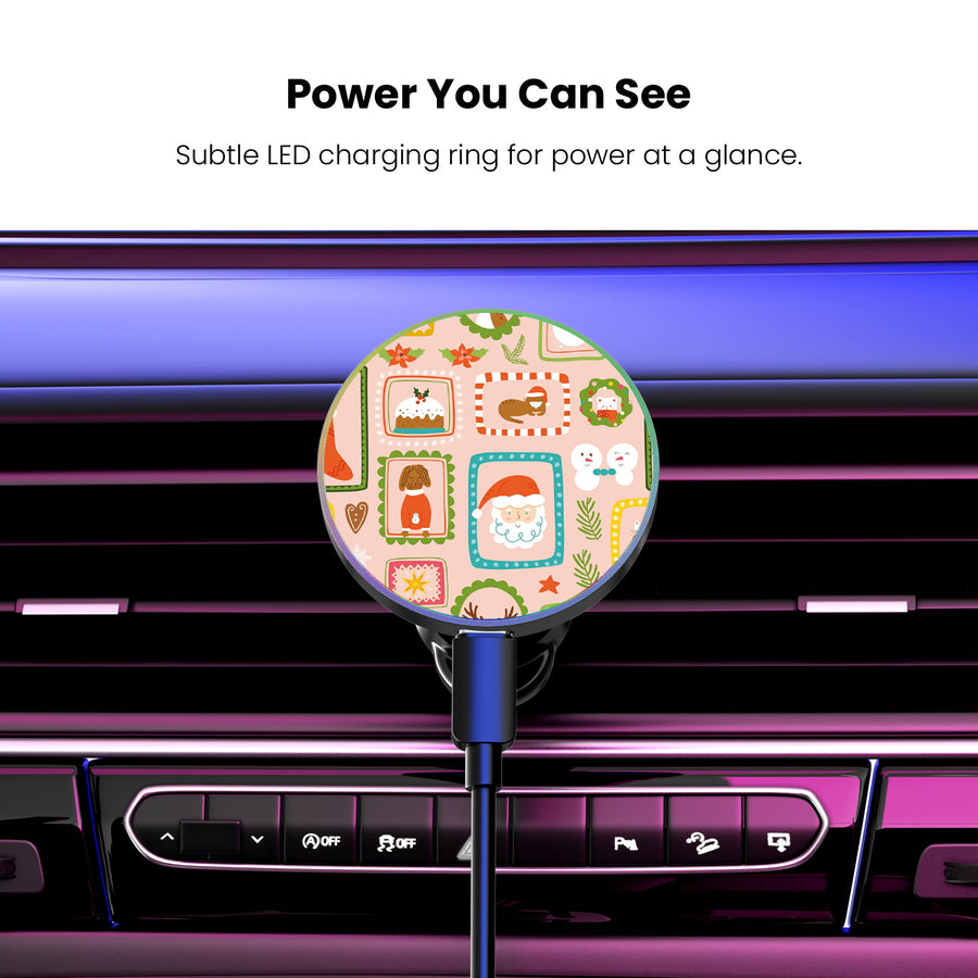 MyBat Design Lab Magnetic Wireless Charging Vent Mount - Black - Holiday Stamps - MCGWIRC21BK-297-8.jpg