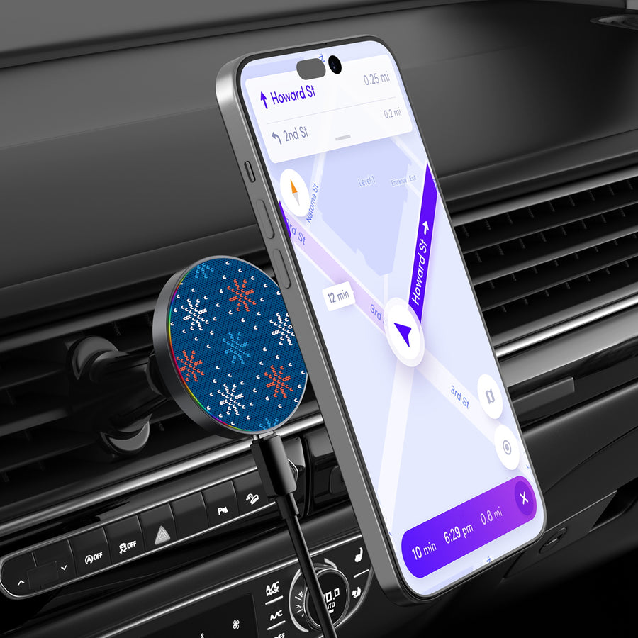 MyBat Design Lab Magnetic Wireless Charging Vent Mount - Black - Winter Sweater - MCGWIRC21BK-303-3.jpg