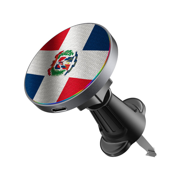 MyBat Design Lab Magnetic Wireless Charging Vent Mount - Black - Dominican Republic Flag - MCGWIRC21BK-307-2.jpg