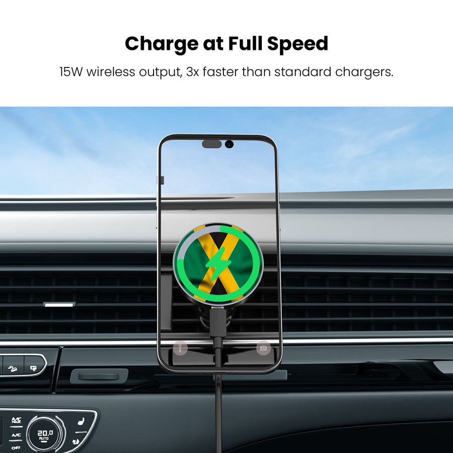 MyBat Design Lab Magnetic Wireless Charging Vent Mount - Black - Jamaica Flag - MCGWIRC21BK-310-5.jpg