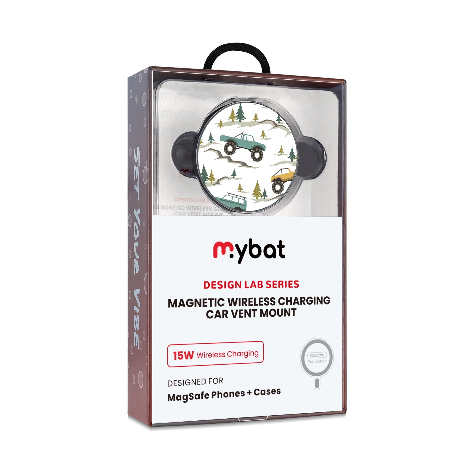 MyBat Design Lab Magnetic Wireless Charging Vent Mount - Black - All Terrain