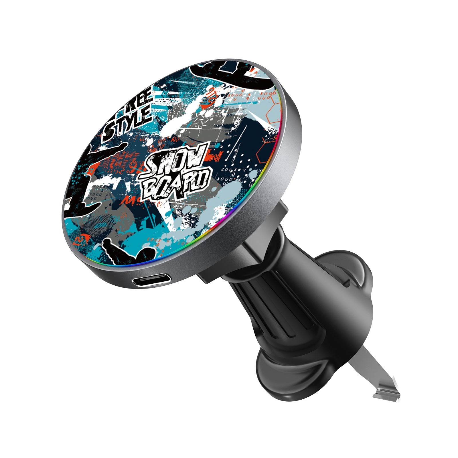 MyBat Design Lab Magnetic Wireless Charging Vent Mount - Black - Shredding Freestyle - MCGWIRC21BK-326-2.jpg