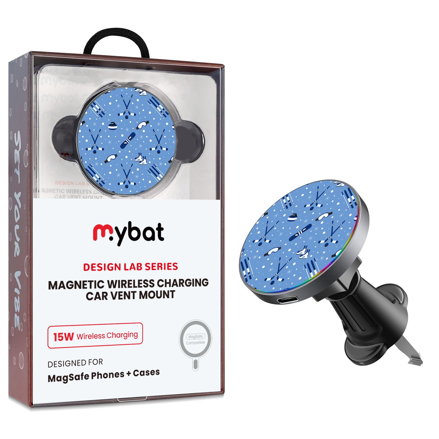 MyBat Design Lab Magnetic Wireless Charging Vent Mount - Black - Powder Pleasures - MCGWIRC21BK-327-1.jpg