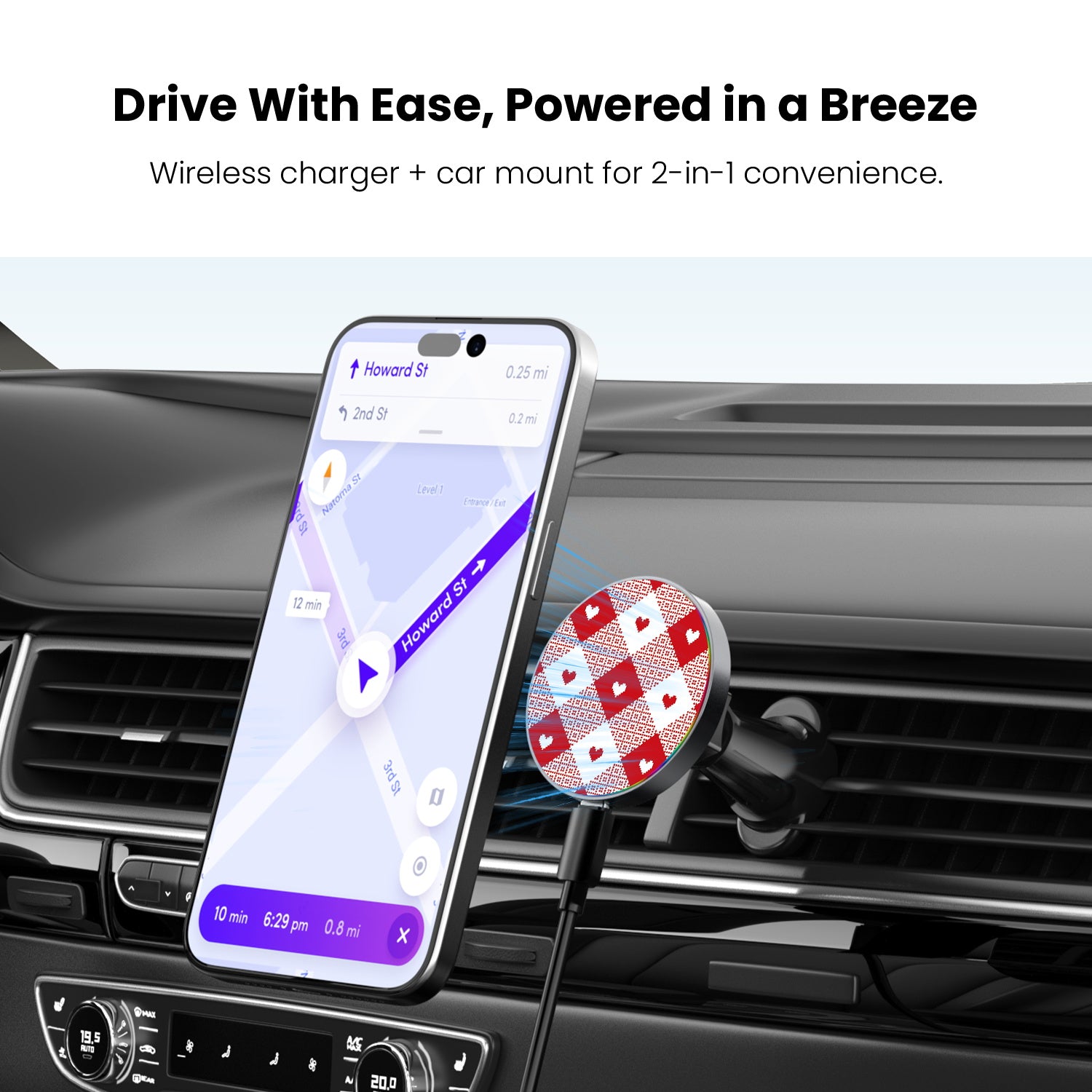 MyBat Design Lab Magnetic Wireless Charging Vent Mount - Black - Knit with Love - MCGWIRC21BK-330-4.jpg