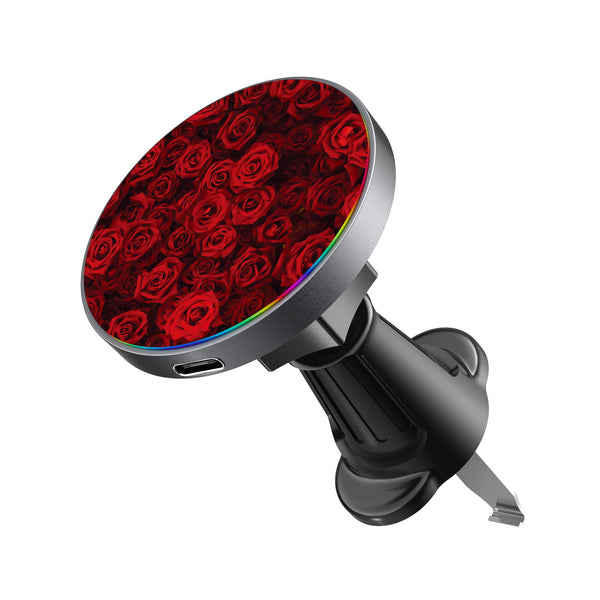 MyBat Design Lab Magnetic Wireless Charging Vent Mount - Black - Red Roses - MCGWIRC21BK-343-2.jpg