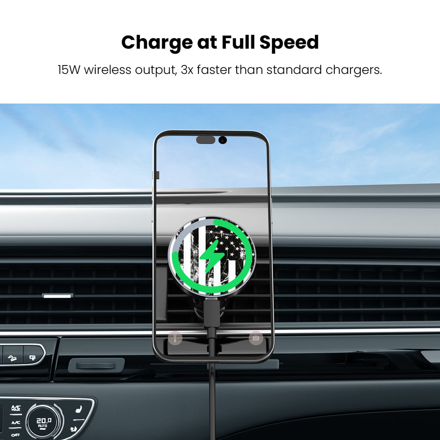 MyBat Design Lab Magnetic Wireless Charging Vent Mount - Black - Distress US Flag - MCGWIRC21BK-344-5.jpg