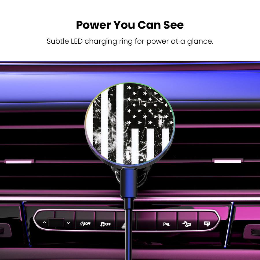 MyBat Design Lab Magnetic Wireless Charging Vent Mount - Black - Distress US Flag - MCGWIRC21BK-344-8.jpg