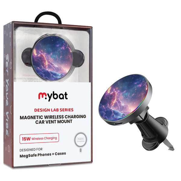 MyBat Design Lab Magnetic Wireless Charging Vent Mount - Black - Galaxy Clouds - MCGWIRC21BK-345-1.jpg