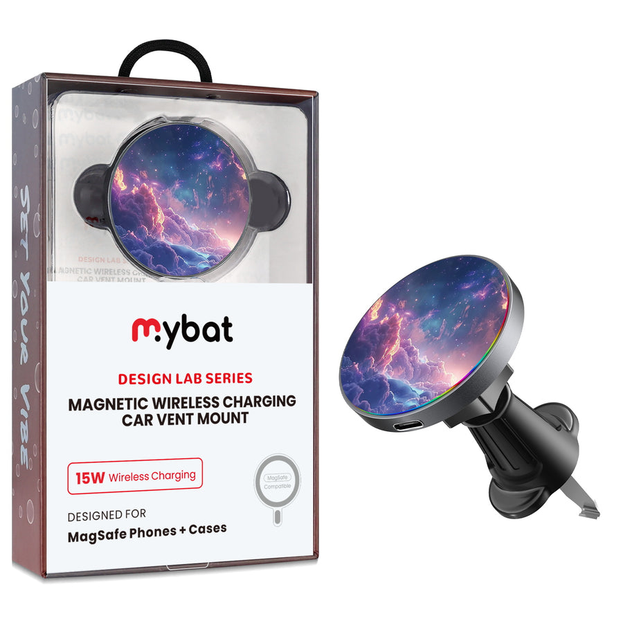 MyBat Design Lab Magnetic Wireless Charging Vent Mount - Black - Galaxy Clouds - MCGWIRC21BK-345-1.jpg