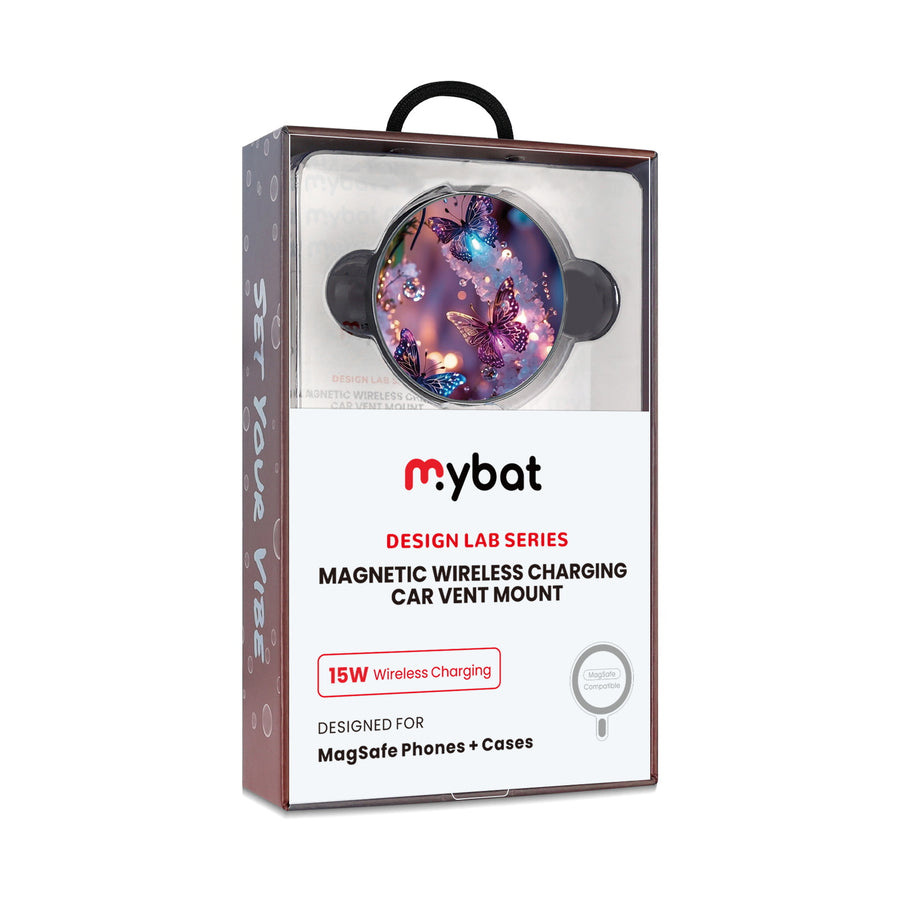 MyBat Design Lab Magnetic Wireless Charging Vent Mount - Black - Magical Butterflies - MCGWIRC21BK-349-10.jpg