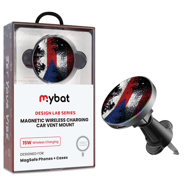 MyBat Design Lab Magnetic Wireless Charging Vent Mount - Black - Puerto Rico Eagle Flag - MCGWIRC21BK-359-1.jpg