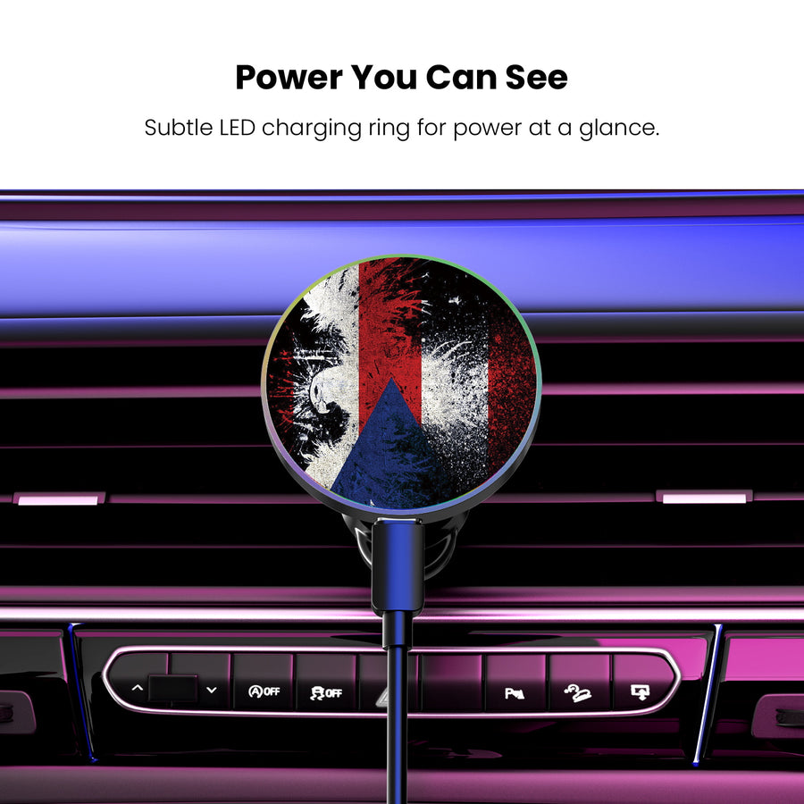 MyBat Design Lab Magnetic Wireless Charging Vent Mount - Black - Puerto Rico Eagle Flag - MCGWIRC21BK-359-8.jpg