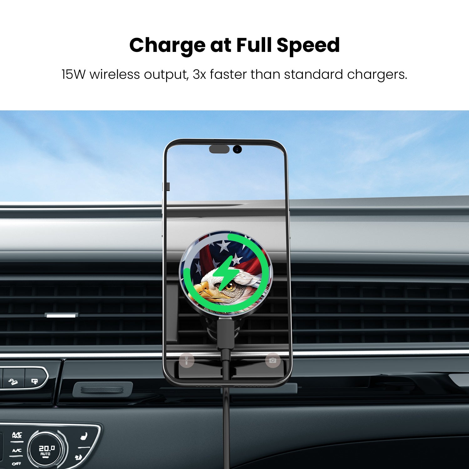 MyBat Design Lab Magnetic Wireless Charging Vent Mount - Black - Proud American Eagle - MCGWIRC21BK-362-5.jpg