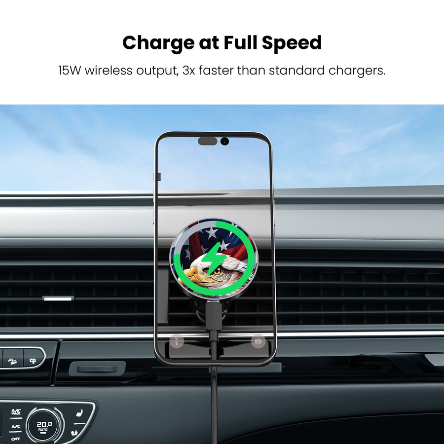 MyBat Design Lab Magnetic Wireless Charging Vent Mount - Black - Proud American Eagle - MCGWIRC21BK-362-5.jpg
