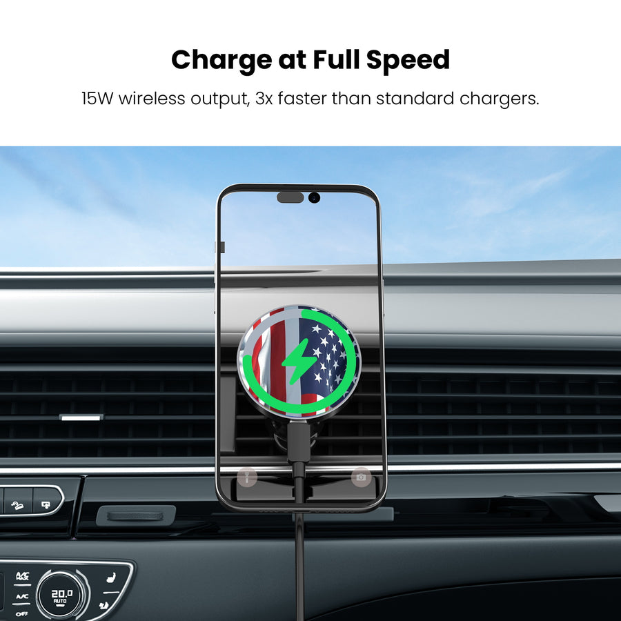 MyBat Design Lab Magnetic Wireless Charging Vent Mount - Black - Waving USA FLag - MCGWIRC21BK-367-5.jpg