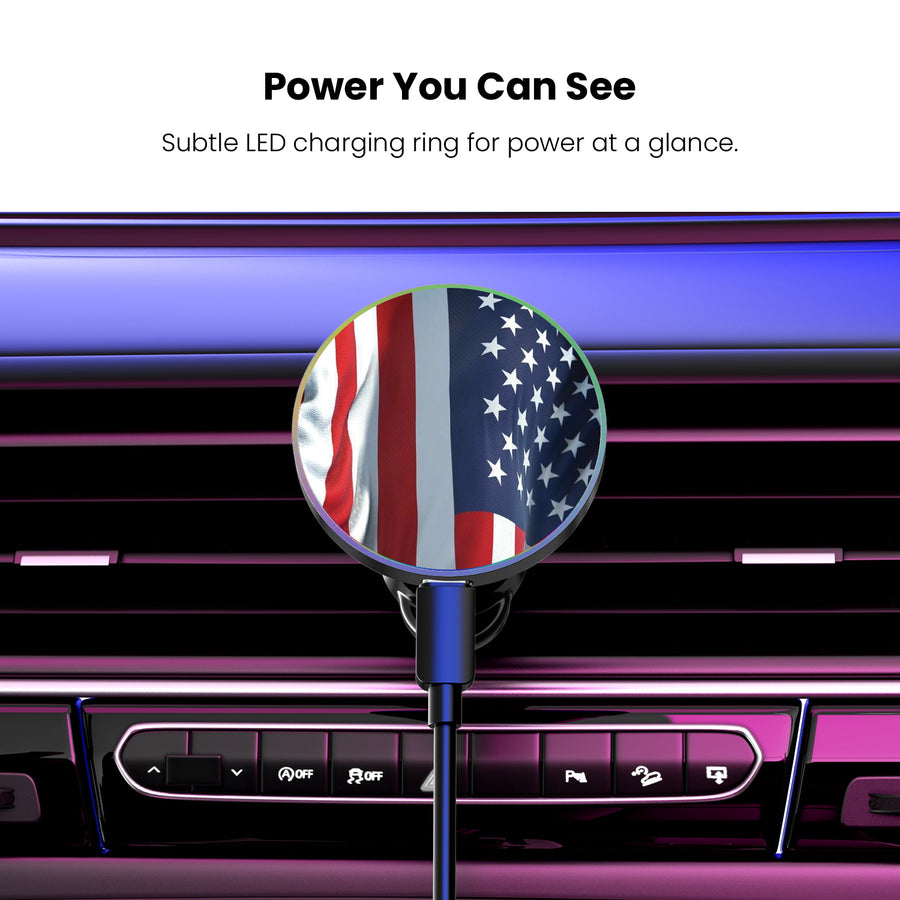 MyBat Design Lab Magnetic Wireless Charging Vent Mount - Black - Waving USA FLag - MCGWIRC21BK-367-8.jpg