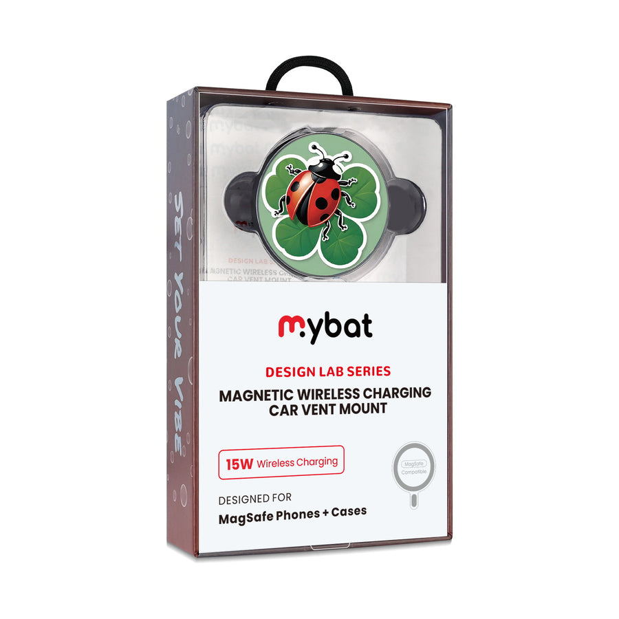 MyBat Design Lab Magnetic Wireless Charging Vent Mount - Black - Ladybug Luck - MCGWIRC21BK-373-10.jpg