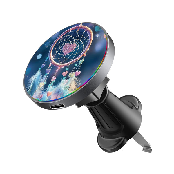 MyBat Design Lab Magnetic Wireless Charging Vent Mount - Black - Pastel Dreamcatcher - MCGWIRC21BK-376-2.jpg