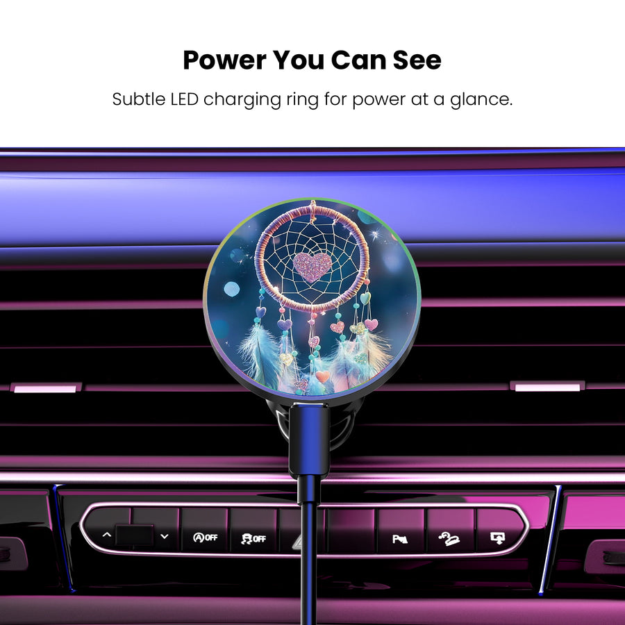 MyBat Design Lab Magnetic Wireless Charging Vent Mount - Black - Pastel Dreamcatcher - MCGWIRC21BK-376-8.jpg