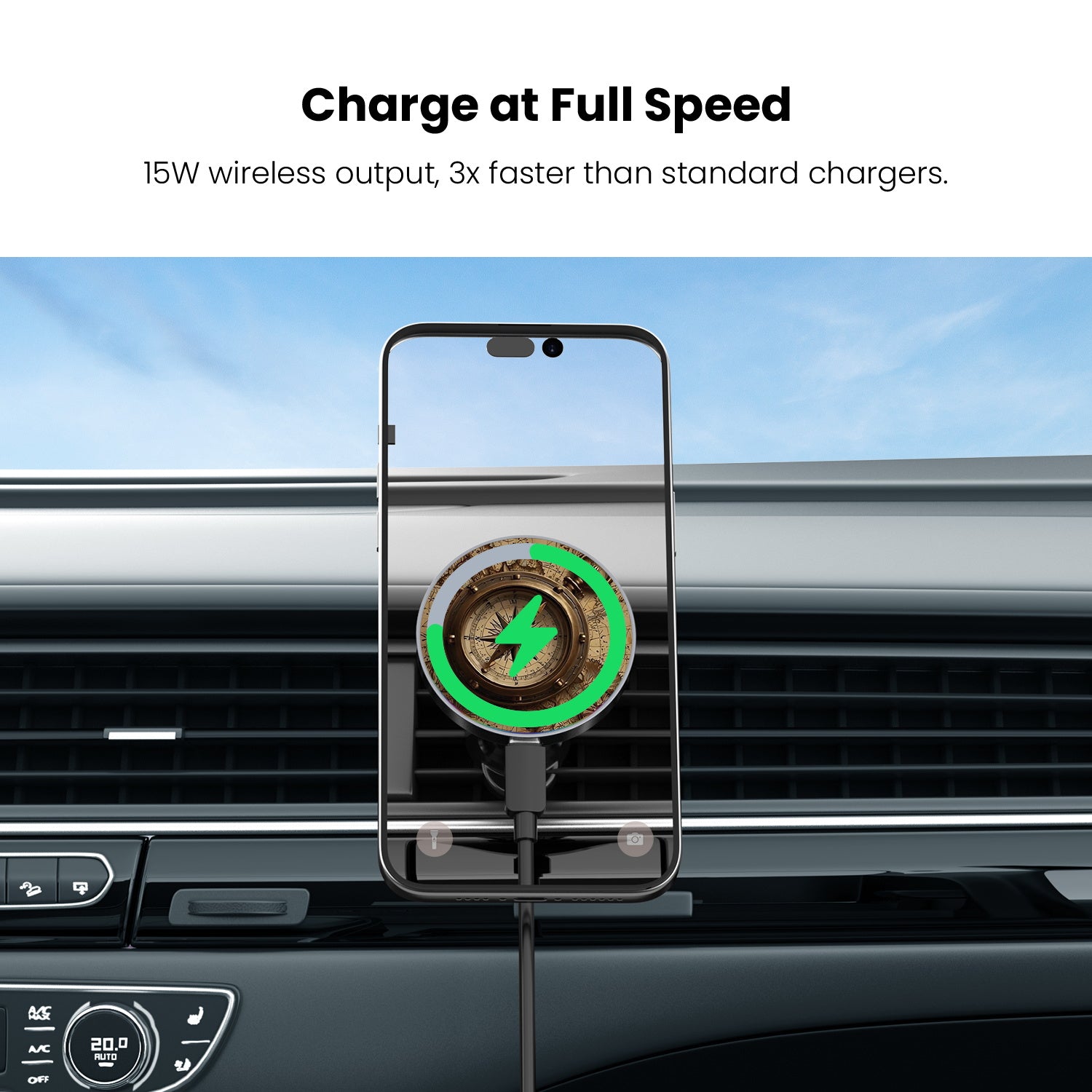 MyBat Design Lab Magnetic Wireless Charging Vent Mount - Black - Compass - MCGWIRC21BK-378-5.jpg