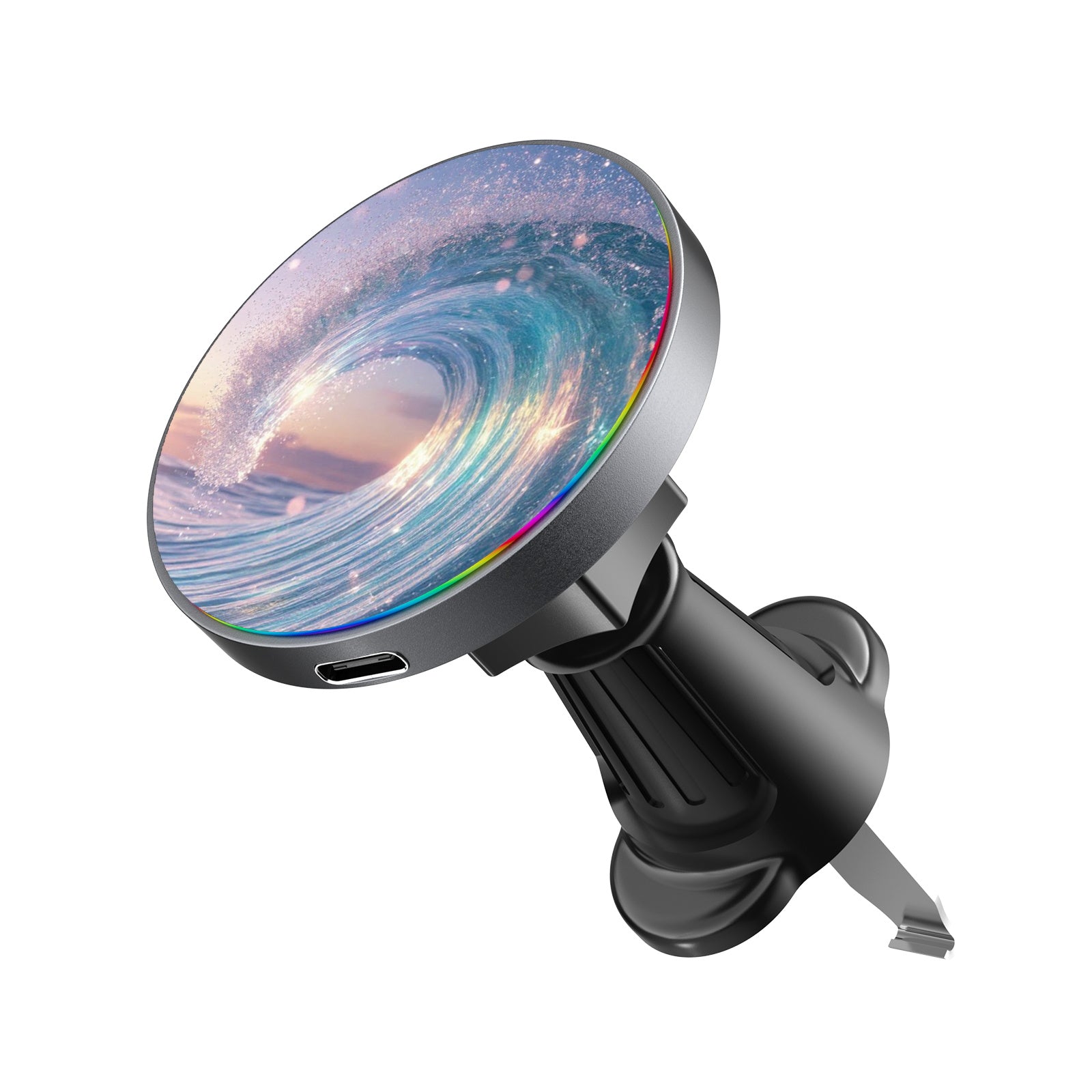 MyBat Design Lab Magnetic Wireless Charging Vent Mount - Black - Dreamy Waves - MCGWIRC21BK-379-2.jpg