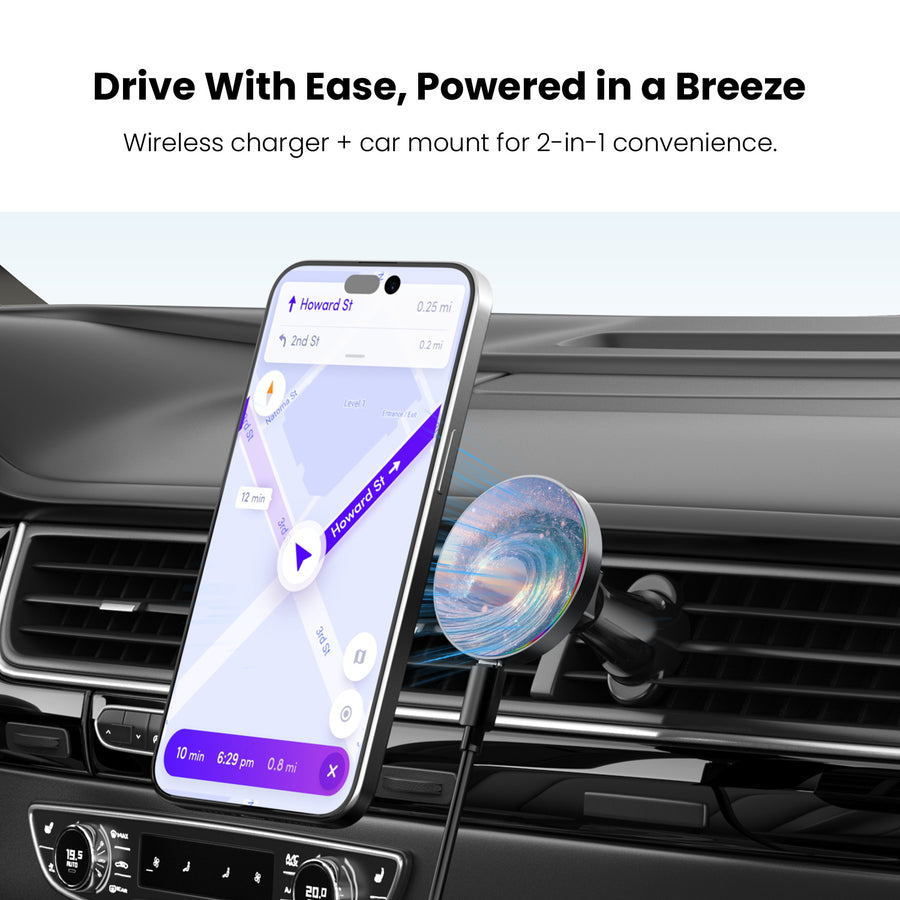 MyBat Design Lab Magnetic Wireless Charging Vent Mount - Black - Dreamy Waves - MCGWIRC21BK-379-4.jpg