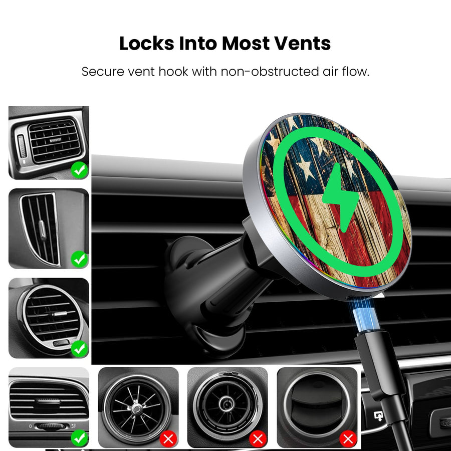 MyBat Design Lab Magnetic Wireless Charging Vent Mount - Black - US Painted Flag - MCGWIRC21BK-381-7.jpg