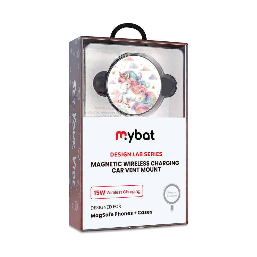 MyBat Design Lab Magnetic Wireless Charging Vent Mount - Black - Rainbow Unicorn - MCGWIRC21BK-392-10.jpg