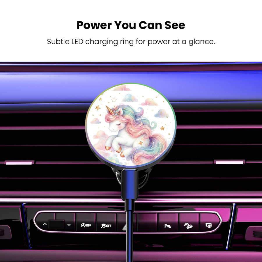 MyBat Design Lab Magnetic Wireless Charging Vent Mount - Black - Rainbow Unicorn - MCGWIRC21BK-392-8.jpg