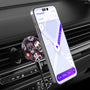 MyBat Design Lab Magnetic Wireless Charging Vent Mount - Black - Sugar Rose Skulls - MCGWIRC21BK-418-3.jpg