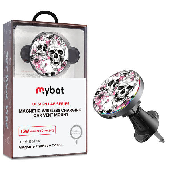 MyBat Design Lab Magnetic Wireless Charging Vent Mount - Black - Death Blooms - MCGWIRC21BK-419-1.jpg