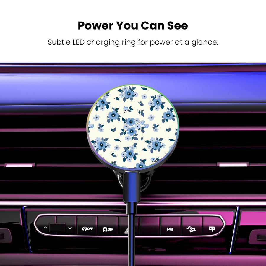 MyBat Design Lab Magnetic Wireless Charging Vent Mount - Black - Porcelain Petals - MCGWIRC21BK-437-8.jpg