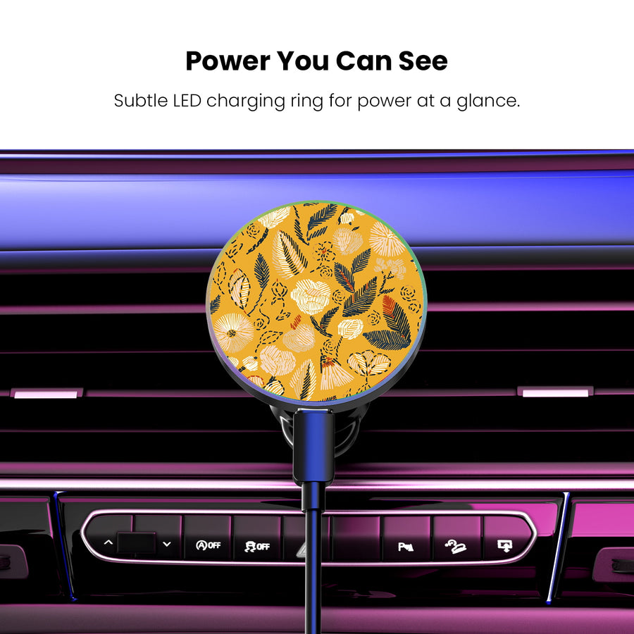 MyBat Design Lab Magnetic Wireless Charging Vent Mount - Black - Floral Stitch - MCGWIRC21BK-439-8.jpg