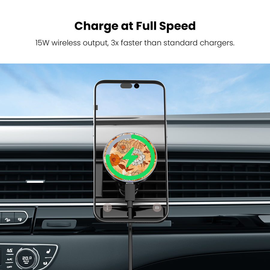 MyBat Design Lab Magnetic Wireless Charging Vent Mount - Black - Retro Bouquet - MCGWIRC21BK-440-5.jpg