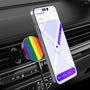 MyBat Design Lab Magnetic Wireless Charging Vent Mount - Black - Rainbow Stripes - MCGWIRC21BK-459-3.jpg