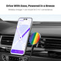 MyBat Design Lab Magnetic Wireless Charging Vent Mount - Black - Rainbow Stripes - MCGWIRC21BK-459-4.jpg