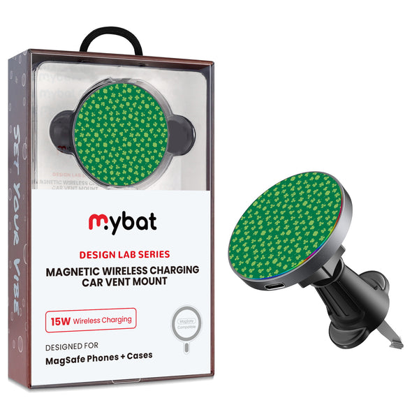 MyBat Design Lab Magnetic Wireless Charging Vent Mount - Black - Lucky Clover - MCGWIRC21BK-466-1.jpg