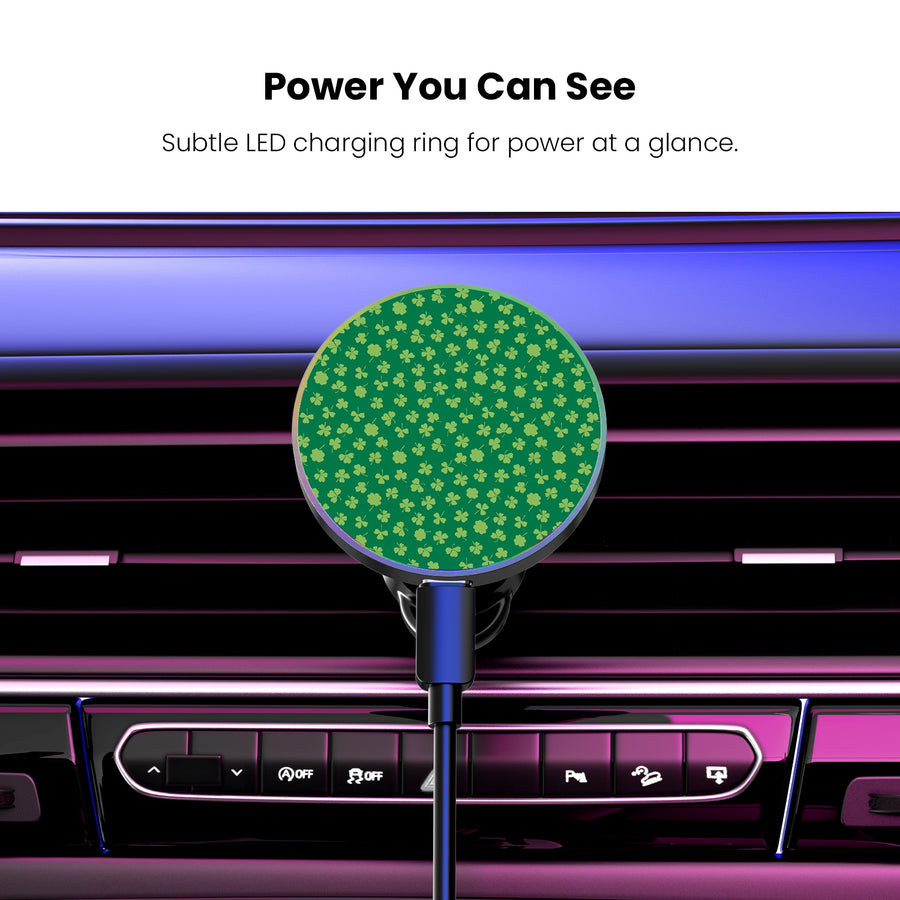 MyBat Design Lab Magnetic Wireless Charging Vent Mount - Black - Lucky Clover - MCGWIRC21BK-466-8.jpg