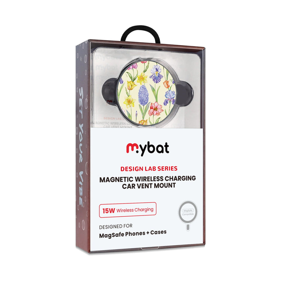 MyBat Design Lab Magnetic Wireless Charging Vent Mount - Black - Spring Has Sprung