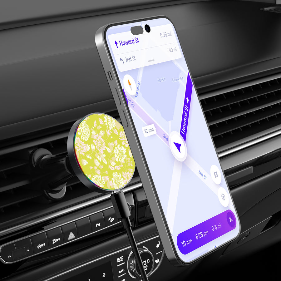 MyBat Design Lab Magnetic Wireless Charging Vent Mount - Black - Green Thumb - MCGWIRC21BK-472-3.jpg