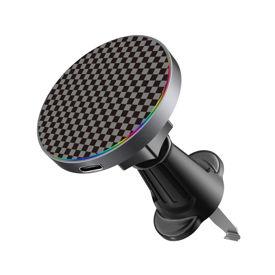 MyBat Design Lab Magnetic Wireless Charging Vent Mount - Black - Tuxedo Check - MCGWIRC21BK-477-2.jpg