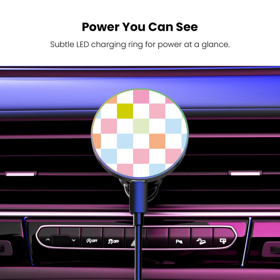 MyBat Design Lab Magnetic Wireless Charging Vent Mount - Black - Pastel Check - MCGWIRC21BK-480-8.jpg