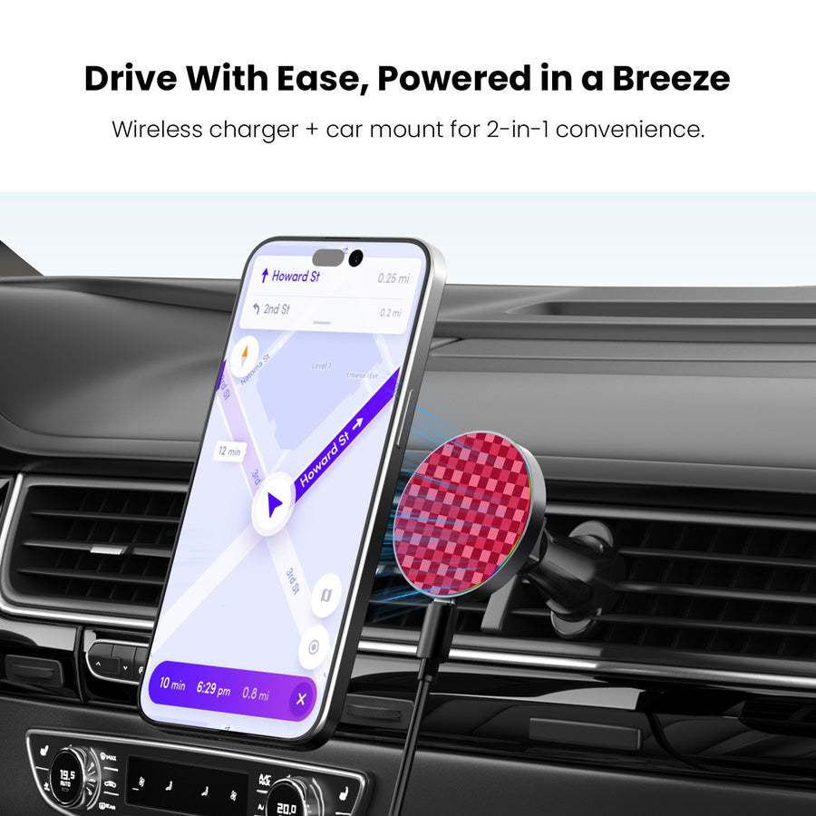 MyBat Design Lab Magnetic Wireless Charging Vent Mount - Black - Raspberry Check - MCGWIRC21BK-481-4.jpg