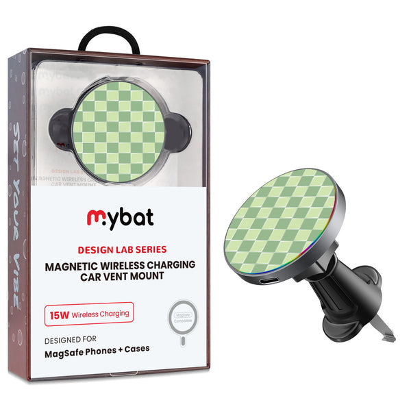 MyBat Design Lab Magnetic Wireless Charging Vent Mount - Black - Matcha Check - MCGWIRC21BK-482-1.jpg