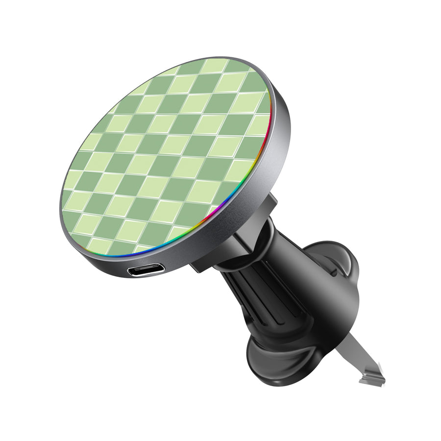 MyBat Design Lab Magnetic Wireless Charging Vent Mount - Black - Matcha Check - MCGWIRC21BK-482-2.jpg